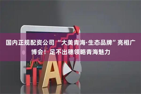国内正规配资公司 “大美青海·生态品牌”亮相广博会！足不出穗领略青海魅力